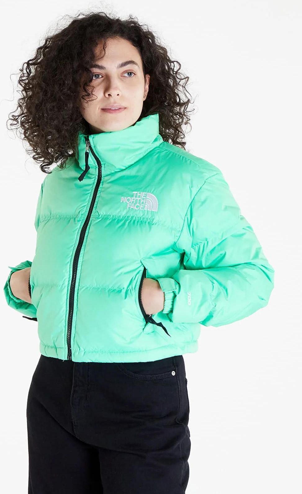 The North Face Nuptse Short Jacket Chlorophyll Green Ceny i opinie