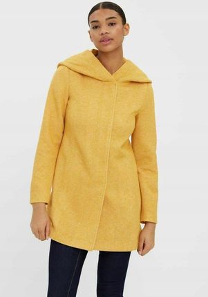 Vero Moda żółty jesienny płaszcz z kapturem M