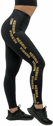 Nebbia Classic High Waist Leggings INTENSE Iconic Black/Gold L