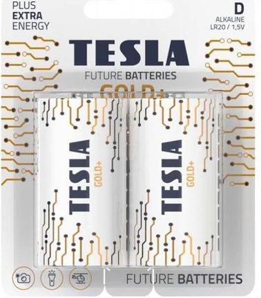 Tesla Baterie D Gold (Lr20 / Folia Blister 2 Szt.)