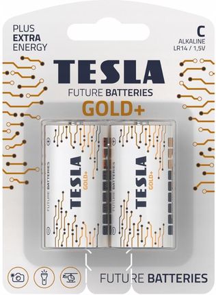Tesla Bateria Alkaliczna Gold+ Lr14 B2 1,5V 2 Sztuki