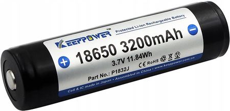 Keeppower Akumulator Icr18650-320Pcm 3200Mah Li-Ion Protected 3,7V