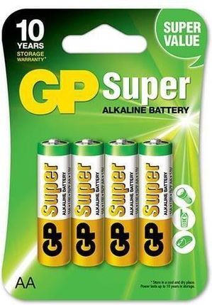 Gp Recyko Bateria Alkaliczna Aa / Lr6 Gp Super Alkaline X4