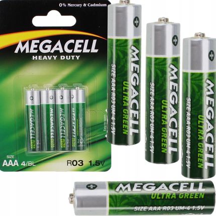Megacell Bateria Aaa 4Szt Heavy R03 Mocne Paluszki