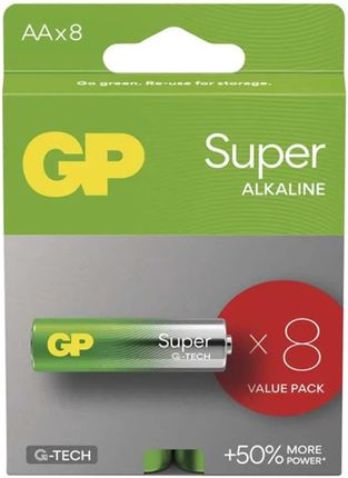 Gp Batteries 8 X Bateria Alkaliczna Gp Super Alkaline G-Tech Lr6 / Aa