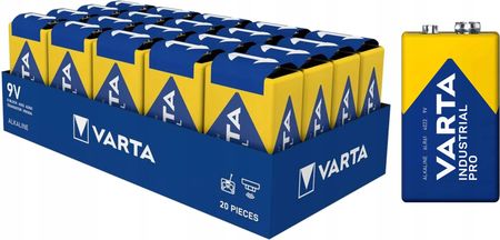 Varta Bateria 9V Industrial 6Lr 61 6F22 Pp3 Mn1604 4022211111 20Szt