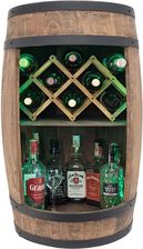 Beczka Barek W Kolorze Wenege Z Le�akami Butelkami Na Wino Led Rgb
