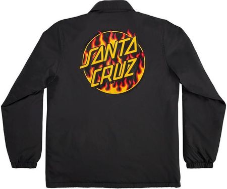 kurtka SANTA CRUZ - Thrasher Flame Dot Coach Jacket Mens Santa Cruz Black (146570) rozmiar: L