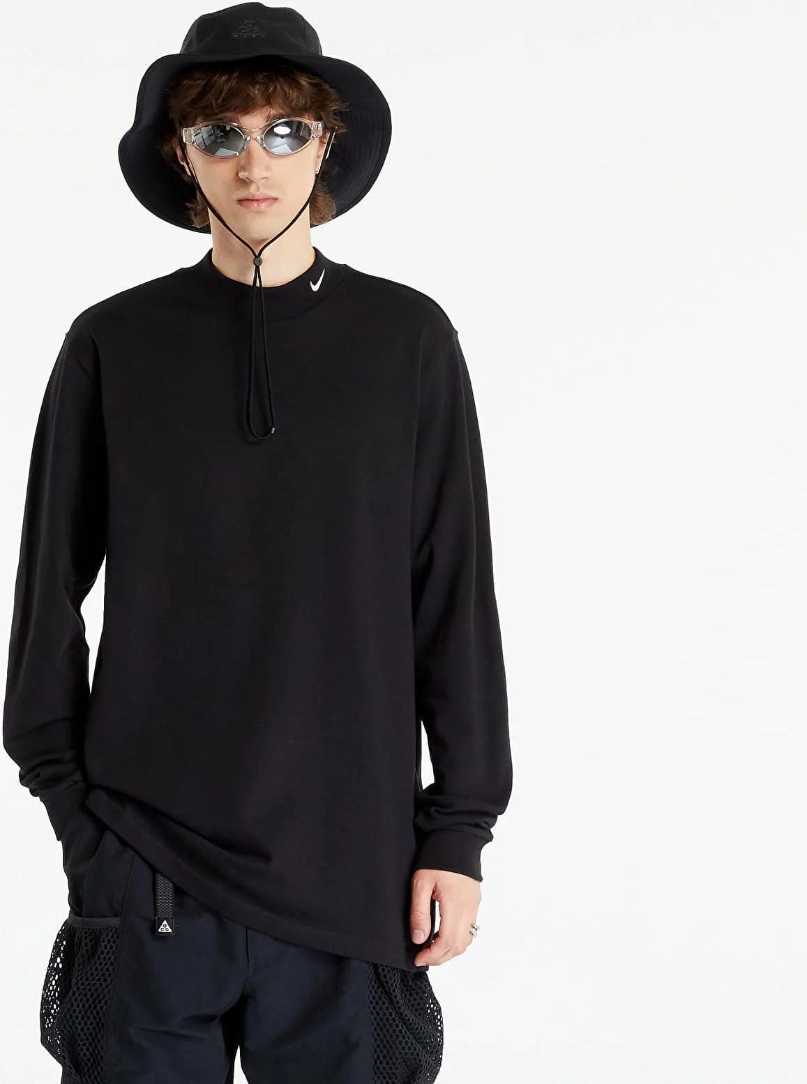 nike men's mock neck long sleeve