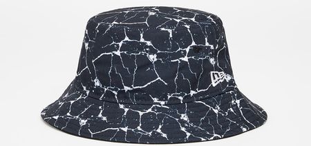 New Era Marble Tapered Print Bucket Hat Black/ White