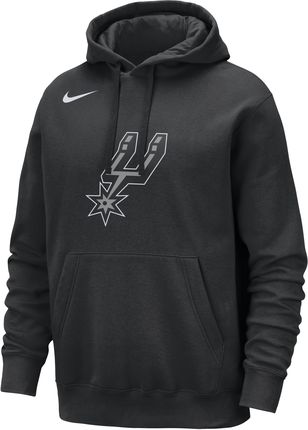 Męska bluza z kapturem NBA Nike San Antonio Spurs Club - Czerń
