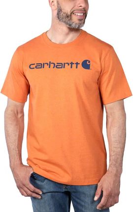 Koszulka męska T-shirt Carhartt Heavyweight Core Logo S/S Q66 Marmalade Heather