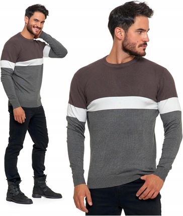 Sweter Męski Klasyczny Ciepły Miły w Dotyku M Moraj