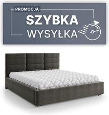 Łóżko tapicerowane MARS 160x200 z pojemnikiem i materacem SOGNATO