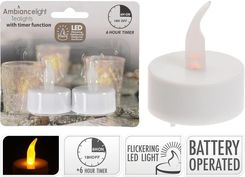 Zdjęcie Christmas Gifts Świeczka Tea Light Led Timer (2 Sztuki) E2017196 - Ciechanowiec