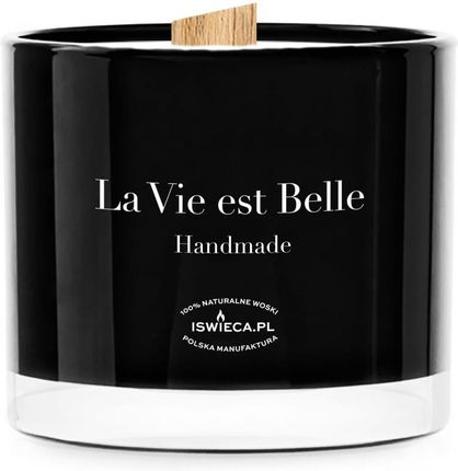 Manufaktura Świec La Vie Est Belle. Duża Czarna Świeca Zapachowa 198