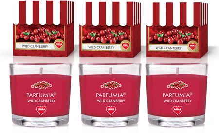 Dedra Wotywny Zestaw 3 Szt. Sojowych Eko Świeczek Zapachowych Parfumia Wild Cranberry 3X 55 Ml Fc33427W