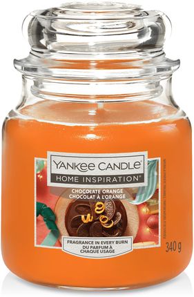 Yankee Candle Home Inspiration Chocolate Orange Świeca Zapachowa Średnia 340 G 000000000000473612