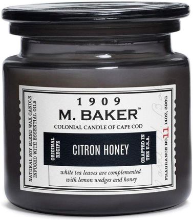Colonial Candle M. Baker Citron Honey Sojowa Świeca Zapachowa W Szkle 396G 16339
