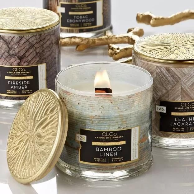 CandleLite Company Candle Lite Wooden Wick 14 Oz Świeca Zapachowa Z Drewnianym Knotem 90 H No