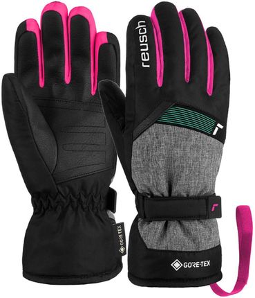 Reusch Flash Gtx Junior Black Black Melange Pink Glo 2023