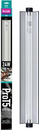 Zestaw lampa Arcadia Pro T5 UVB Kit + Świetlówka T5 39w 12% UVB+30% Uva Desert D3+ 85cm