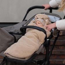 Lodger wielofunkcyjny otulacz śpiworek z polaru Teddy Beige