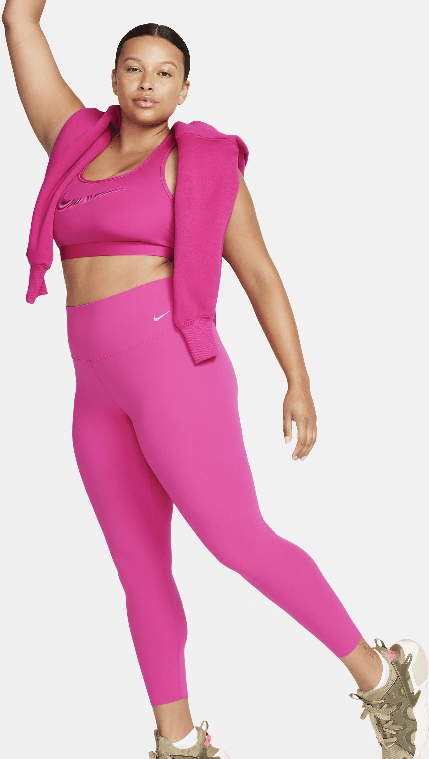 Nike Pro – Femme Training Dri-FIT – Czarne legginsy o długości 7/8 z  wysokim stanem