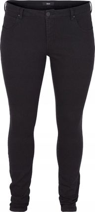 Zizzi Czarne Spodnie Jeansy Zwężane Plus Size N82 568B 44