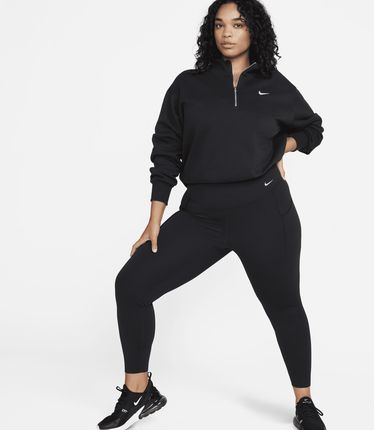 Damskie legginsy o pe nej d ugo ci z wysokim stanem i kieszeniami zapewniaj ce rednie wsparcie Nike Universa du e rozmiary Czer Ceny i opinie Ceneo.pl