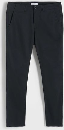 Reserved - Spodnie chino slim fit - Czarny