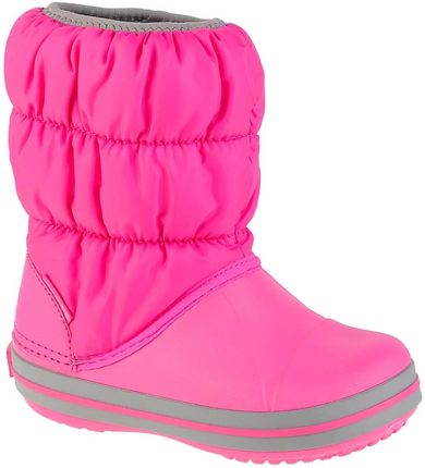 Crocs Winter Puff Boot Kids 14613-6TR : Kolor - Różowe, Rozmiar - 22/23