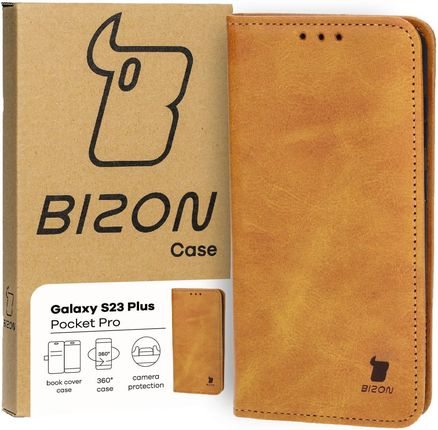 Bizon Etui Case Pocket Pro Do Samsung Galaxy S23 Plus Brązowe