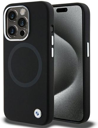 Bmw Bmhmp15Xsilbk2 Iphone 15 Pro Max 6 7" Czarny Black Signature Liquid Silicone Magsafe