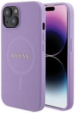 Guess Saffiano Magsafe Guhmp15Mpsahmcu Do Iphone 15 Plus Purpurowy