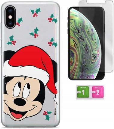 Disney Etui Do Iphone Xs Max Myszka Mickey Święta Szkło Hartowane 9H