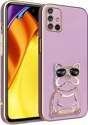 Itel Etui Glamour Dog 6D Do Samsung A51 5G Uchwyt Podstawka Ochrona Case Szkło