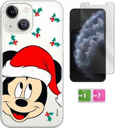 Disney Etui Do Iphone 11 Pro Max Myszka Mickey Świąteczne Szkło 9H