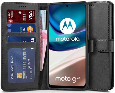 Tech Protect Etui Motorola Moto G42 Wallet Czarne