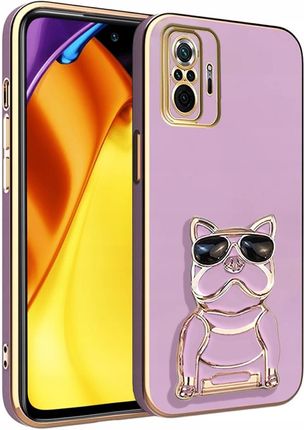 Itel Etui Glamour Dog 6D Do Xiaomi Redmi Note 10 Pro Uchwyt Podstawka Szkło
