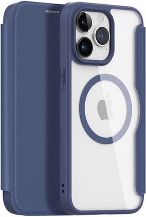 Dux Ducis Etui Iphone 15 Pro Magnetyczny Pokrowiec Magsafe Z Klapką Skin X Niebieskie