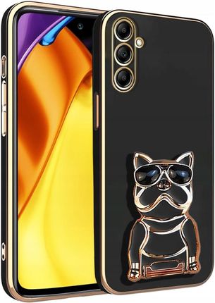 Itel Etui Glamour Dog 6D Do Samsung A13 5G Uchwyt Podstawka Silikon Case Szkło