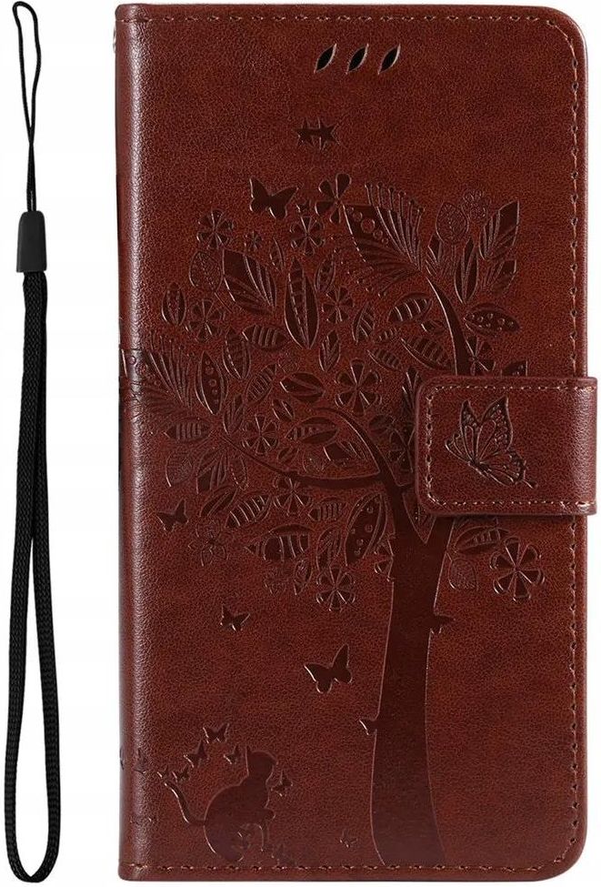 SATURCASE Custodia per Motorola Moto E13, motivo albero di gatto, in