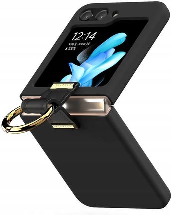 Mercury Goospery Gold Ring Case Samsung Z Flip5 Black Czarny