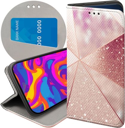 Hello Case Etui Z Klapką Do Samsung Galaxy M52 5G Różowe Złoto Róż Futerał