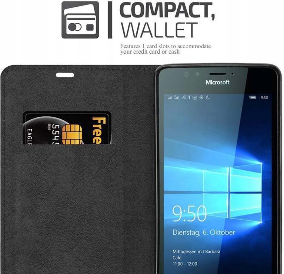 CADORABO Custodia con chiusura magnetica e design a ribalta, Copertina, Nokia, Lumia 950, Bruno Caffè