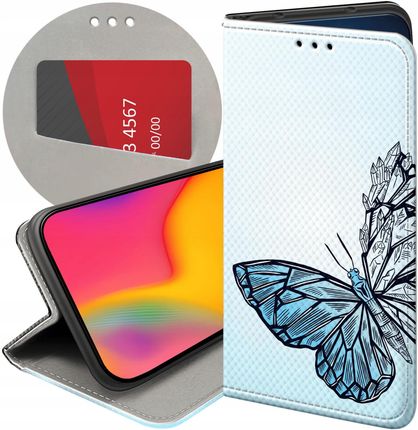 Hello Case Etui Z Klapką Do Xiaomi Redmi 10 5G Motyle Butterfly Barwne Futerał
