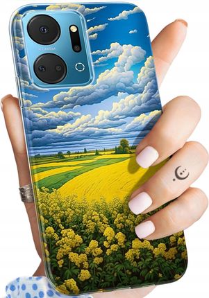 Hello Case Etui Do Huawei Honor X7A Chmury Niebo Błękit Obudowa Pokrowiec
