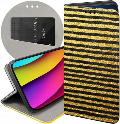 Hello Case Etui Z Klapką Do Samsung Galaxy M52 5G Złoto Gold Rich Futerał