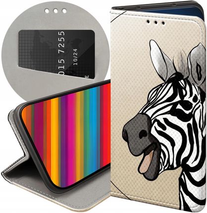 Hello Case Etui Z Klapką Do Samsung Galaxy M52 5G Zebra Zeberka Paski Futerał